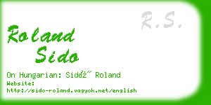 roland sido business card